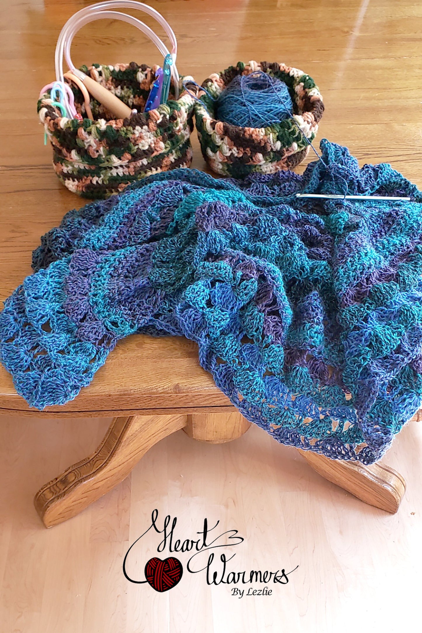 Crochet basket. Multipurpose baskets. Set of 2 Foldable storage. Remotes organizer. Storage decoration. Handmade storage basket. Yarn basket