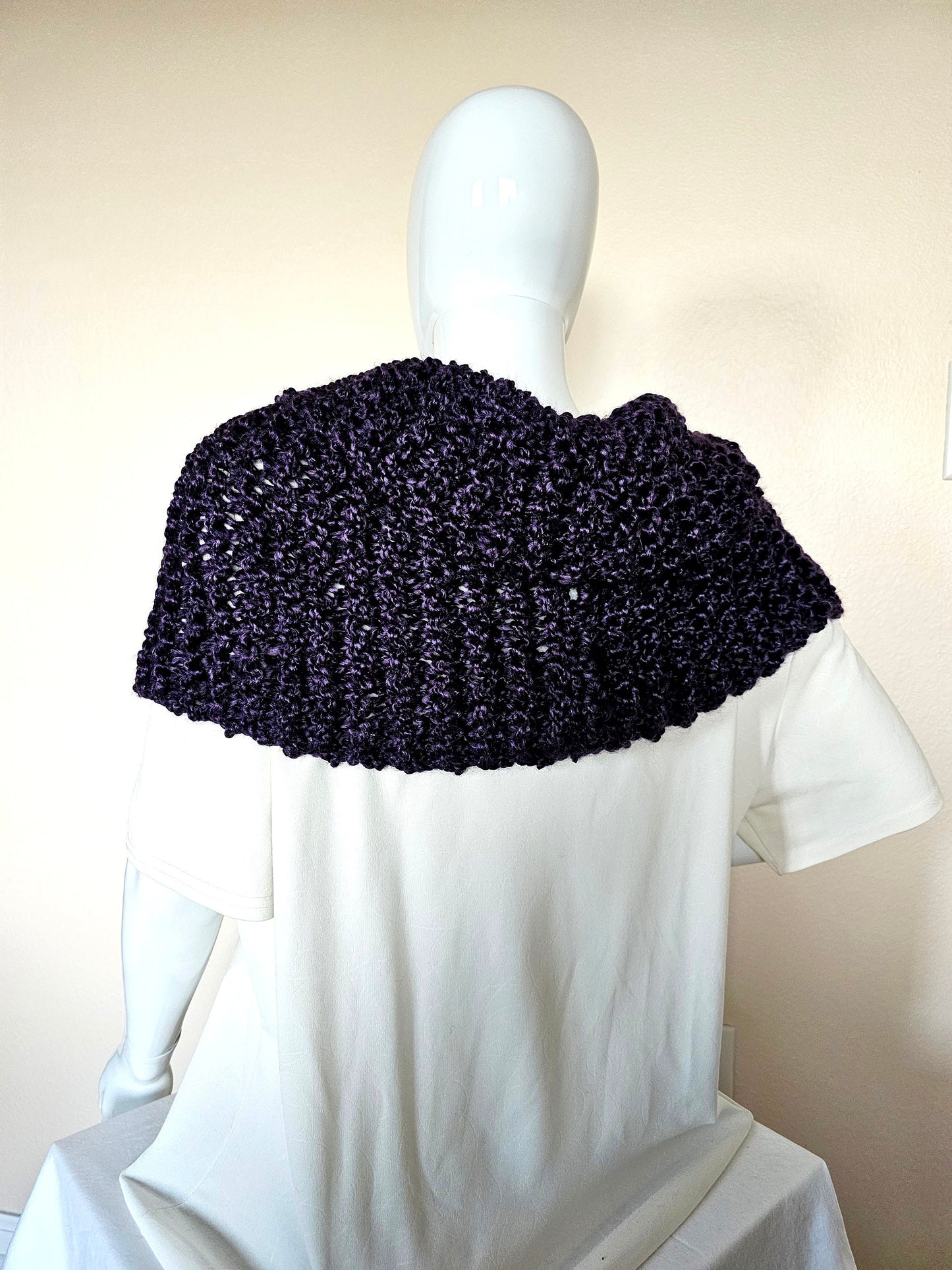 Outlander Inspired Cowl. Chunky Neck Warmer. Knit Infinity Scarf. Shoulder Warmer. Gift for women. Gothic Grape Cowl. Infinity chunky knit.