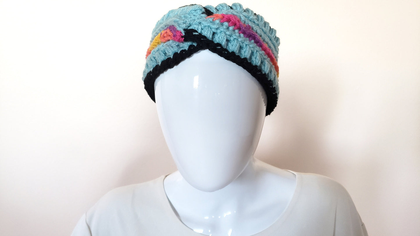 Twisted Knot Headband. Crochet Headband. Handmade Headwear. Twisted Crochet Headband. Adult size headband. Hand Knit Headband. Womens Gifts.