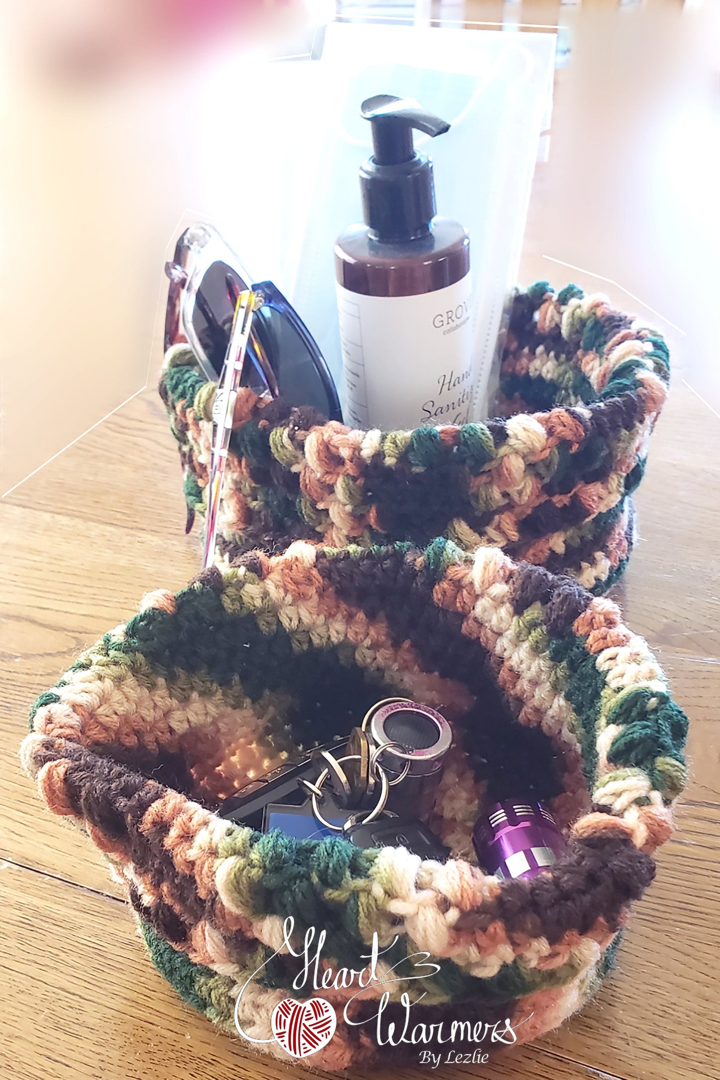 Crochet basket. Multipurpose baskets. Set of 2 Foldable storage. Remotes organizer. Storage decoration. Handmade storage basket. Yarn basket