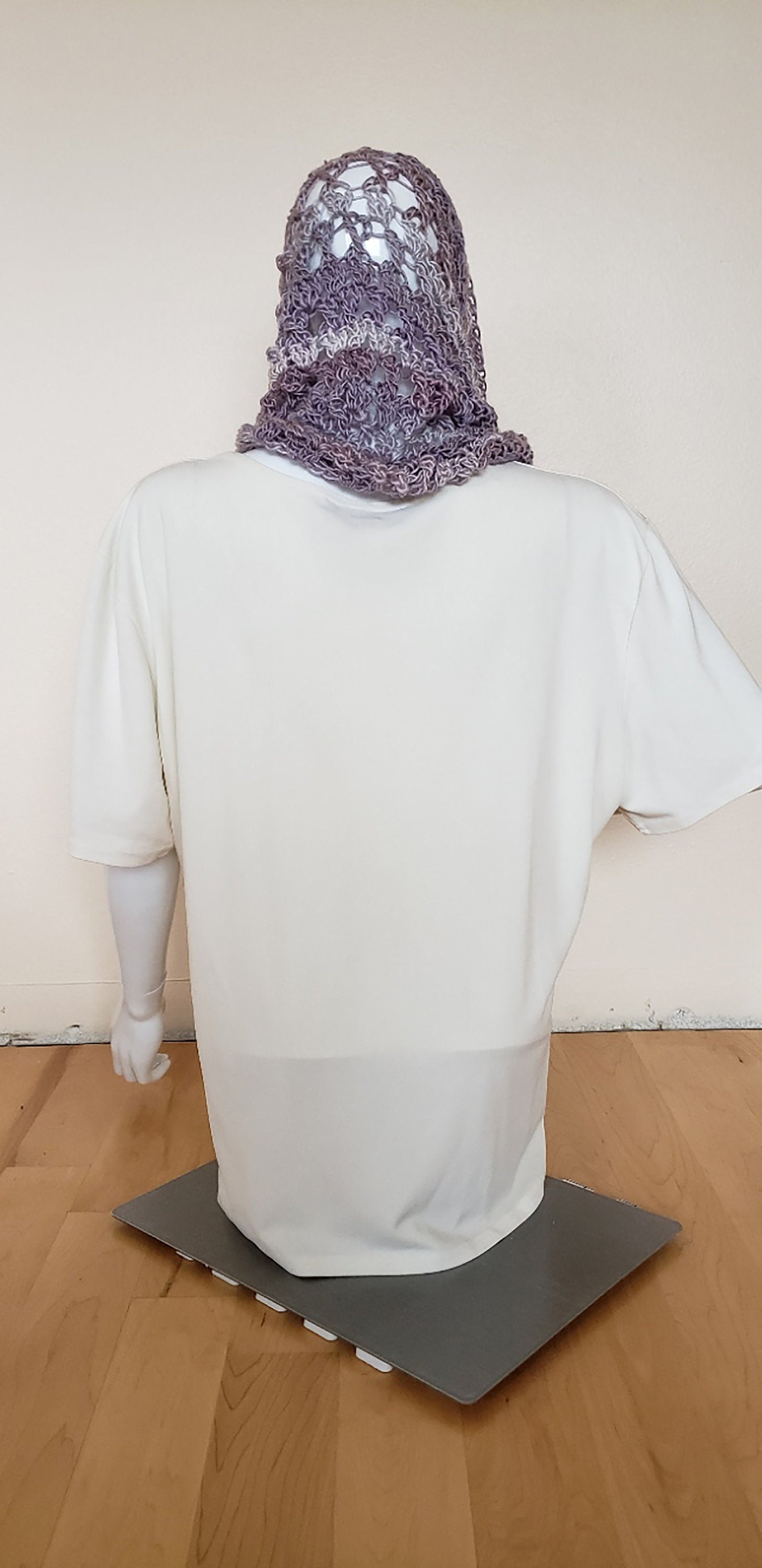 Dressy Crochet Cowl. Crocheted Neckwarmer. Gift for Women. Hand crocheted cowl. Silky neckwarmer. Neck accessory. Business casual.