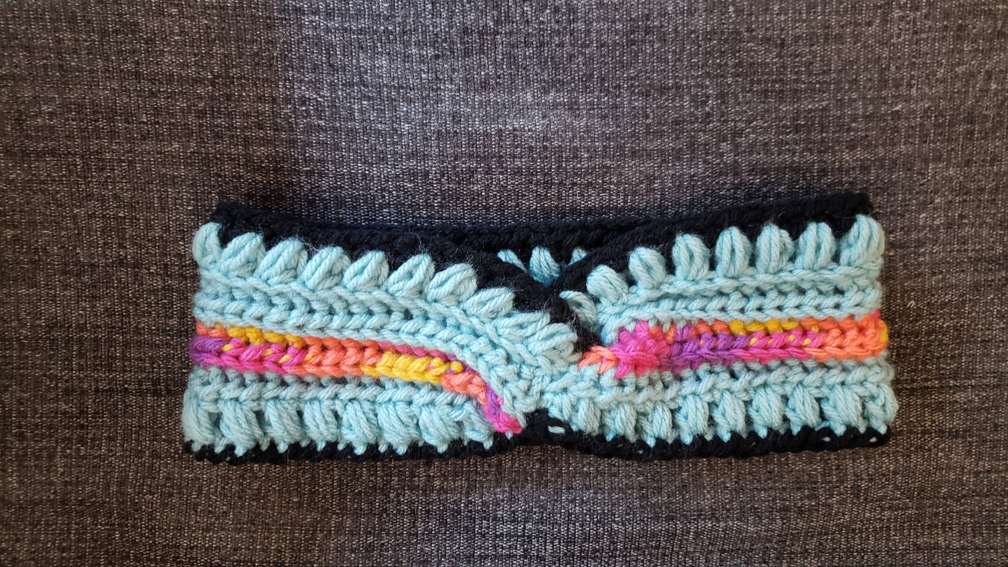 Twisted Knot Headband. Crochet Headband. Handmade Headwear. Twisted Crochet Headband. Adult size headband. Hand Knit Headband. Womens Gifts.