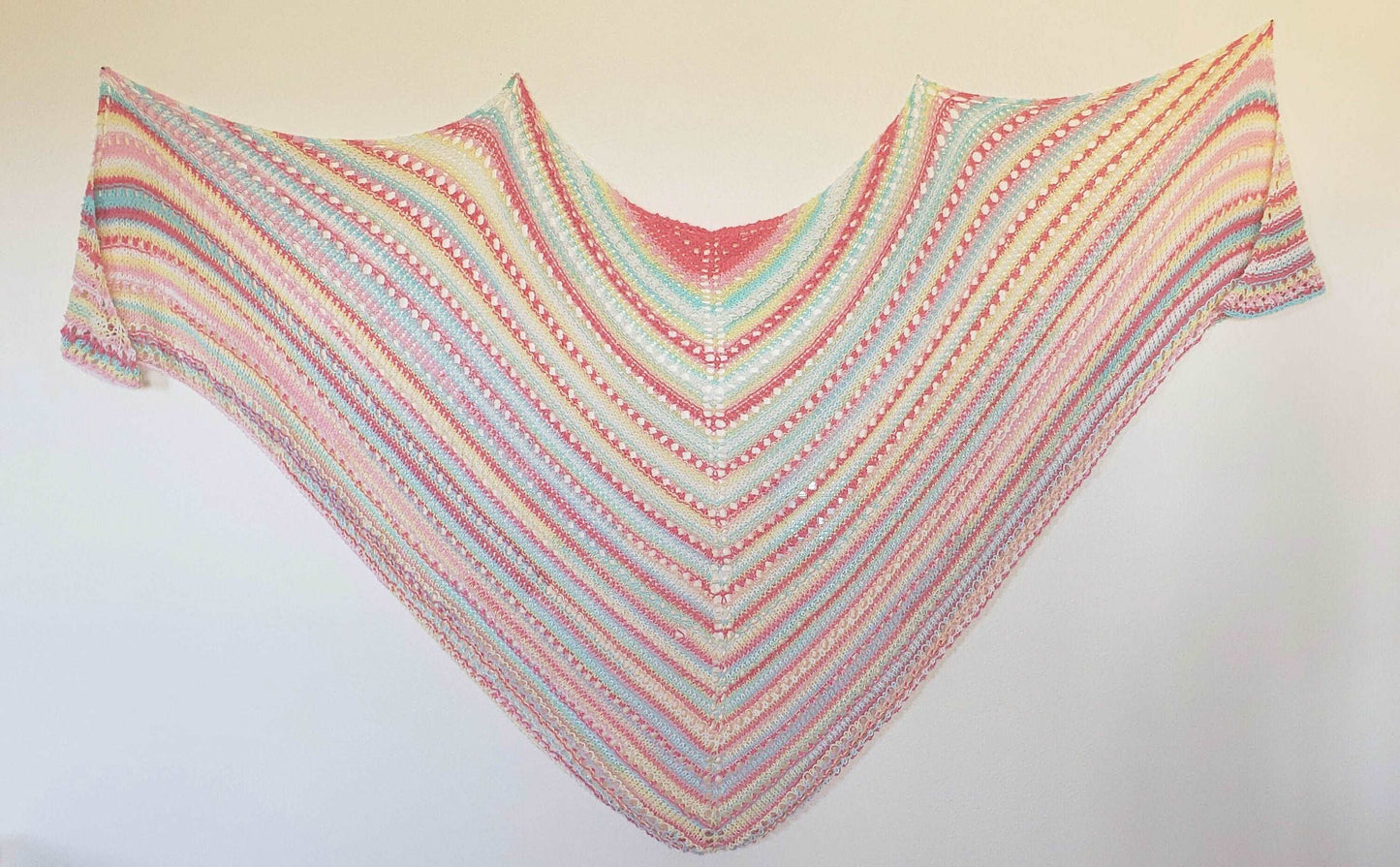 Hand knit shawl