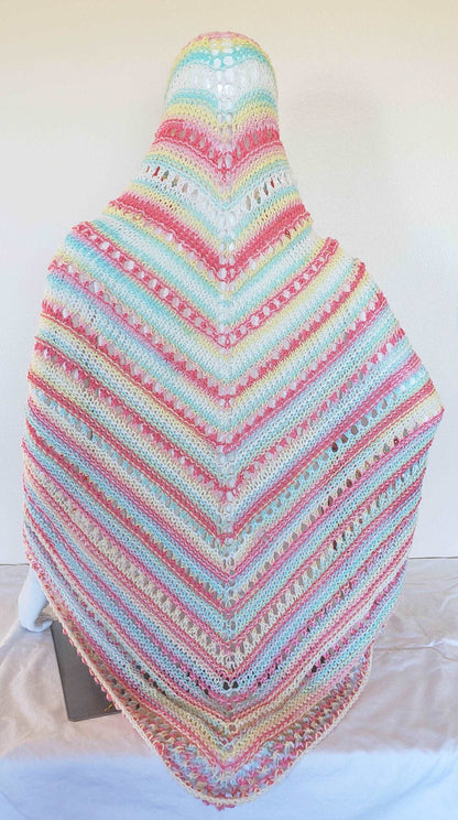 Hand knit shawl