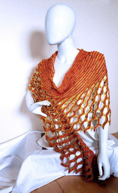 Elegant Tangerine Wrap